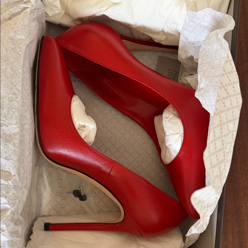 Gucci Red High Heels - Picture 6 of 7
